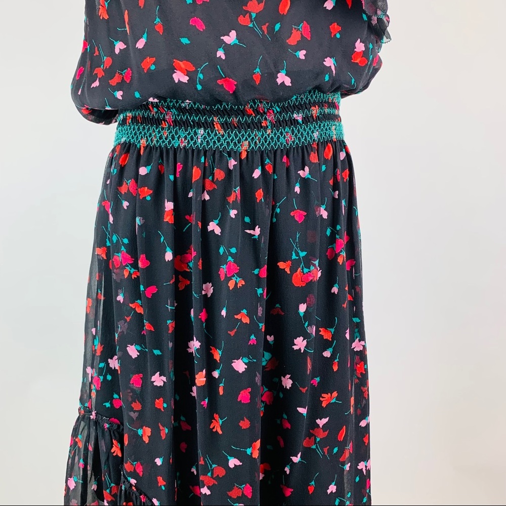 Joie Hafsa Silk Floral One Shoulder Dress Medium - Picture 5 of 13